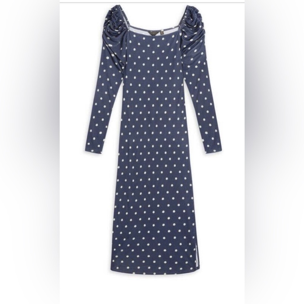 NWOT Ted Baker Meegwin Ditsy Midi Dress Size 1 (4) - Picture 4 of 9